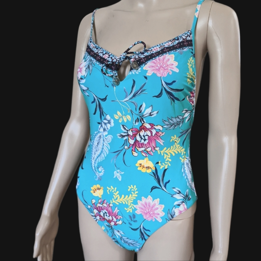 SeaFolly Green Flower One piece swimsuit